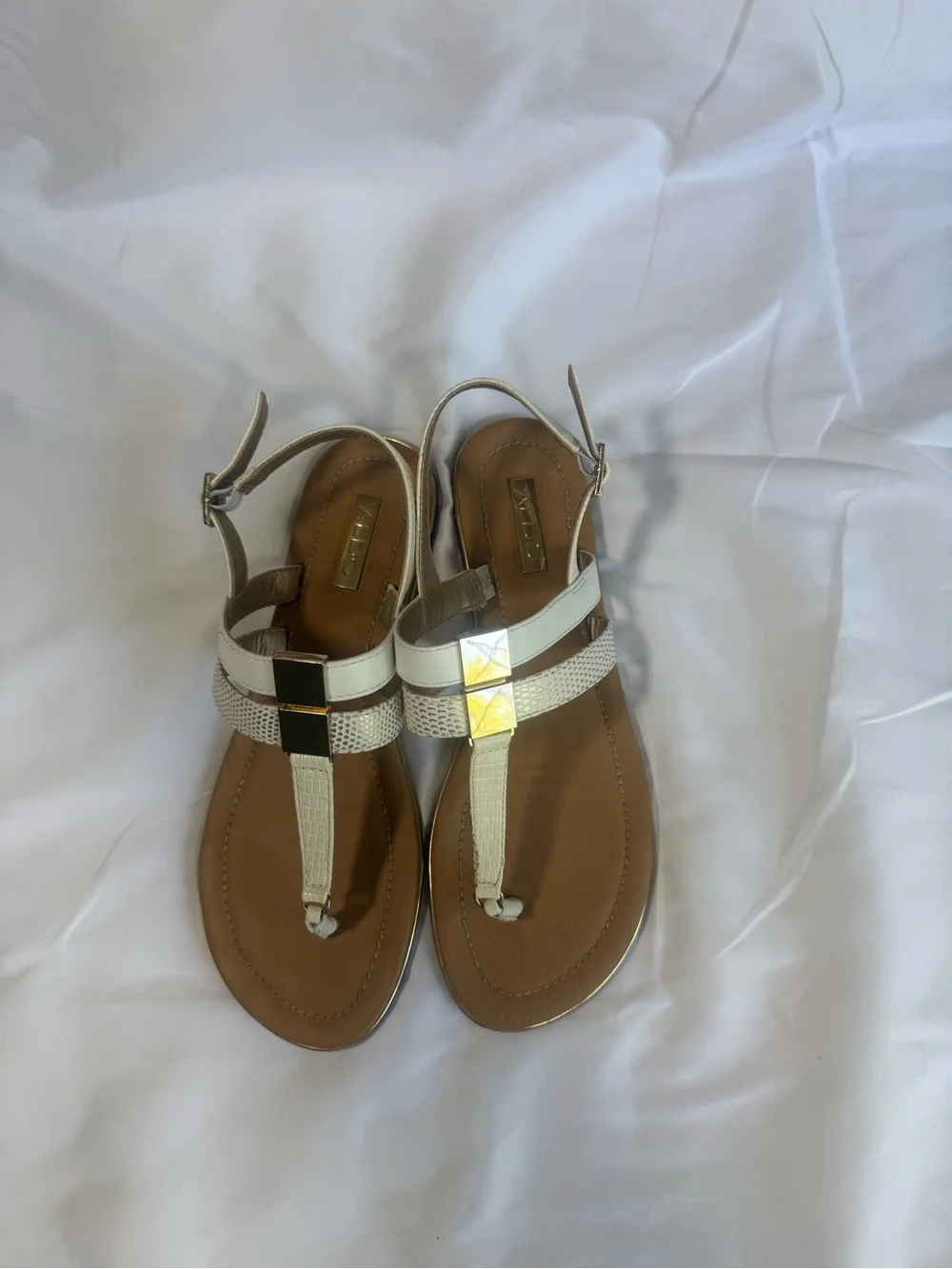 Aldo white strap